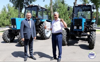 Toshkent irrigatsiya va qishloq xoʻjaligini mexanizatsiyalash muhandislari institutiga traktor sovgʻa qilindi
