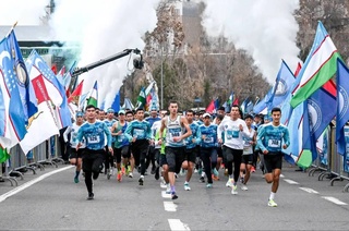 В День защитников Родины в Ташкенте состоялся патриотический забег «Men G’olib»