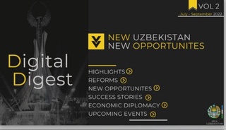 Ўзбекистон Ташқи ишлар вазирлиги иқтисодий дипломатия доирасида рақамли дайжестни ишга туширди