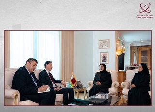 Qatar vaziri elchimiz bilan uchrashdi