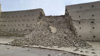 Buxoro shahridagi “Talipoch qalʼa darvozasi” chap tomonidagi qalʼa devorining bir qismi qulab tushdi
