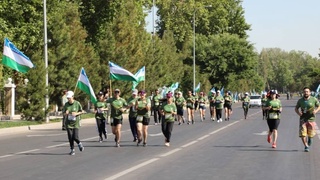 В Ташкенте между силовыми структурами состоялся беговой марафон