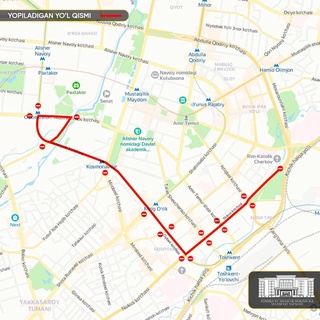 В Ташкенте с 23 по 25 июня перекроют ряд центральных улиц в связи с массовыми забегами