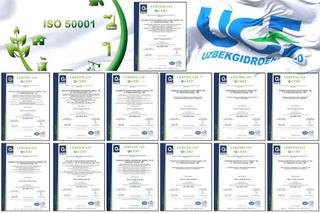 “Ўзбекгидроэнерго” АЖ “ISO 50001 Энергетика менежмент тизимлари” халқаро стандартига эга бўлди