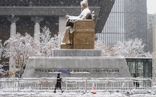 The strongest snowfall in history has occurred in South Korea