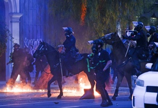 The mayor of Los Angeles imposed a curfew in the center of the metropolis