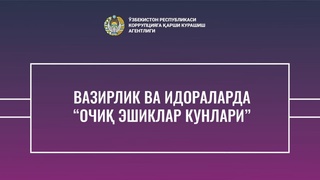 “Ochiq eshiklar kunlari”da ishtirok eting va tashkilotlar faoliyati bilan yaqindan tanishing!