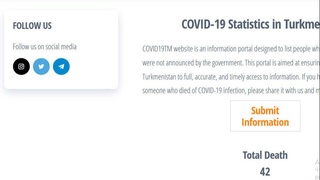 Фаоллар Туркманистонда COVID-19 қурбонларини рўйхатдан ўтказиш учун норасмий портал яратди