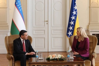 Первый посол Узбекистана вручил верительные грамоты Председателю Президиума Боснии и Герцеговины