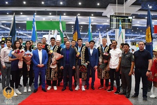 Oʼzbek taekvondosida yangi sahifa ochgan jamoamiz tantanali kutib olindi