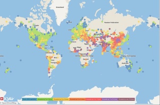 Ўзбекистон ҳавонинг ифлосланиши бўйича 20 ўринда