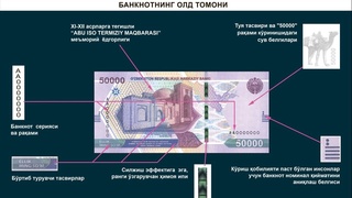 Өзбекстан Республикасының Орталық банкі жаңа ақша үлгісіндегі қателік туралы хабарлады
