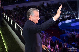 President watches the finals of the World Boxing Championships