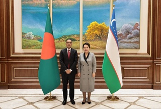 The President of the Senate met with the Ambassador of the People's Republic of Bangladesh to our country