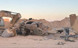 An Israeli helicopter crashed in the Gaza Strip