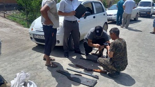 Дар Қароқалпоқистон шикорчие, ки ғайриқонунӣ оҳуи бухороиро сайд мекард, боздошт шуд