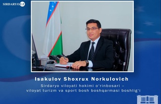 Cирдарё вилояти ҳокимига янги ўринбосар тайинланди