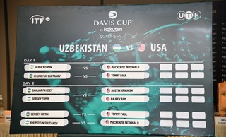 "Дэвис Кубоги": Бугун Ўзбекистон жамоаси АҚШлик теннисчилар билан баҳсга киришади