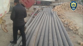 Қизилтепа туманида қувурларни ўзбошимчалик билан ковлаб олган МЧЖ фаолияти фош этилди