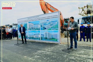 Андижон вилоят ҳокимлиги биноси қурилиши бошланди