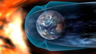 The earth was covered by a magnetic storm