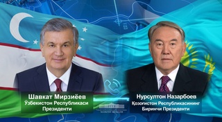 Первый Президент Казахстана поздравил лидера Узбекистана