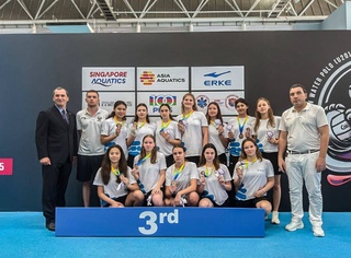 Ёш сув полочиларимиз Осиё чемпионатида бронза медалларини қўлга киритди