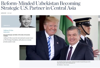 The Heritage Foundation: Ўзбекистон АҚШнинг Марказий Осиёдаги стратегик шериги