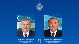 President of Uzbekistan holds a telephone conversation with the first President of Kazakhstan