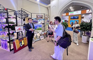 Uzbekistan's stand is presented at the Chinese-Eurasian Exhibition in Urumqi