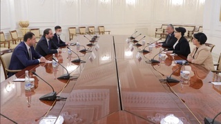 «Грузия – Ўзбекистон» парламентлараро ҳамкорлик гуруҳи раиси И.Мезурнишвили билан учрашув бўлиб ўтди