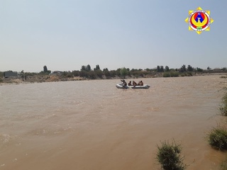 Чирчиқ дарёси бўйидаги оролчада қолиб кетган 5 нафар фуқаро қутқарилди