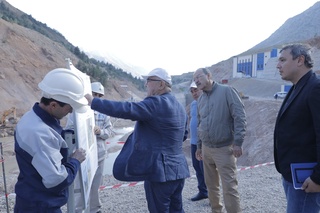 Bosh vazir Pskem GES qurilish obyektiga tashrif buyurdi