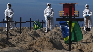 Коронавирус қурбонлари сони бўйича Бразилия иккинчи ўринга кўтарилди