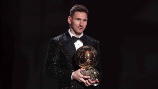 Lionel Messi received the Golden Ball for the eighth time as the best footballer in the world