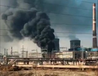 Навоий ИЭСдаги трансформаторда ёнғин чиқди