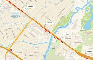 In Tashkent, from April 19, part of the Small Ring Road will be closed for seven days