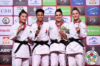 Дзюдочиларимиз Душанбе “Катта дубулға“ турнирини бешта медаль билан якунлади