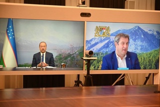 Өзбекстан және Бавария Премьер-министрлерінің онлайн кездесуі