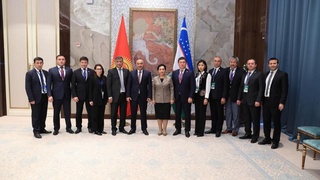 Өзбекстан Олий Мажлисі Сенатының Төрағасы Қырғызстан Республикасы Жогорку Кенеши Төрағасымен кездесті