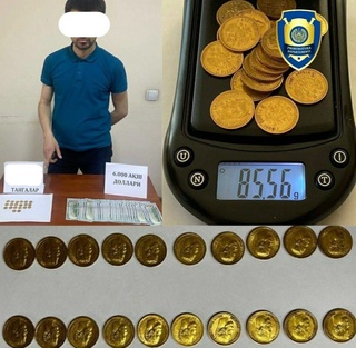 “Николай-5” тилла тангасининг сохта нусхаларини сотаётган фирибгар ушланди