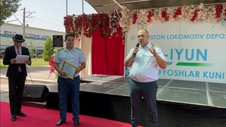 Yosh temiryoʻlchilar ragʻbatlantirildi