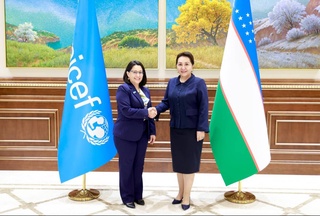 В Сенате с главой представительства ЮНИСЕФ в Узбекистане обсуждены проекты сотрудничества