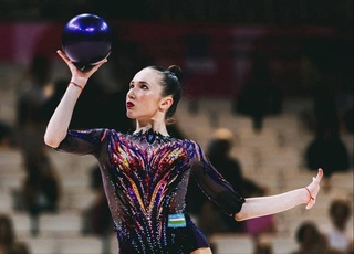 Тахмина Икромова представляет Узбекистан на чемпионате мира по художественной гимнастике