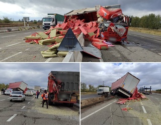 Жиззахда иккита юк машинаси иштирокида ЙТҲ содир бўлди