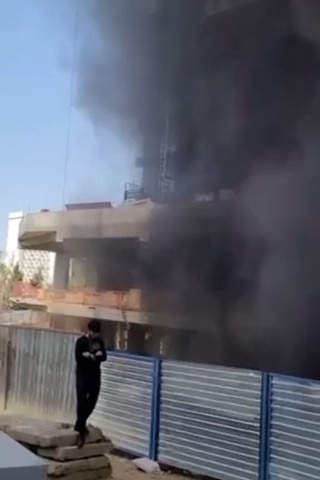 Toshkentdagi yangi qurilayotgan 25 qavatli binoning 1-qavatida yongʻin sodir boʻldi