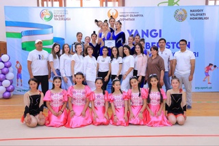 В Навои прошли зональные этапы соревнований по художественной гимнастике «Олимпийские вершины Нового Узбекистана»