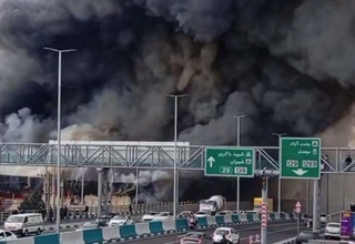 Теҳрондаги бозорда йирик ёнғин содир бўлди