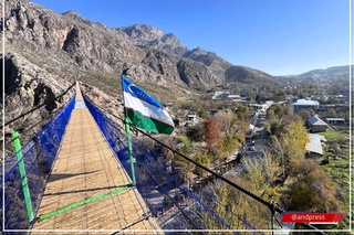 Хожаабад таўларында 45 метрлик аспа көпир қурылмақта