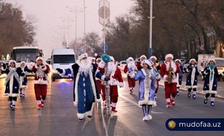 Military bands give a festive mood